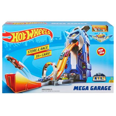 Hot Wheels City Rajdowy garaż zestaw torów smyk