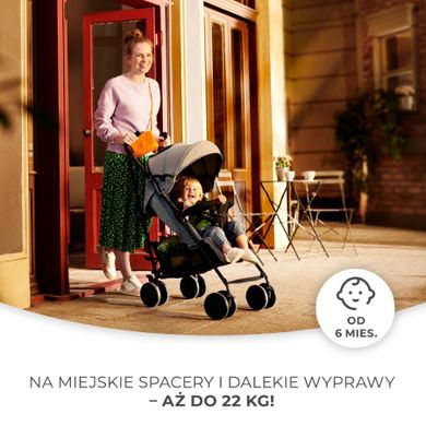 Kinderkraft Siesta wózek spacerowy Grey smyk