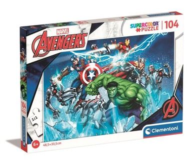 Clementoni Super Kolor Marvel Avengers Puzzle 104 Elementy Smyk