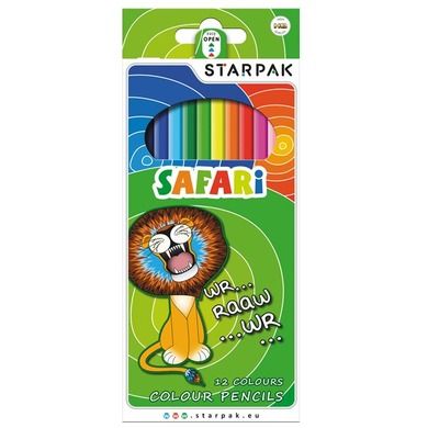 Starpak Safari Kredki O Wkowe Kolor W Smyk