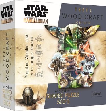 Trefl Wood Craft Star Wars The Mandalorian Tajemniczy Grogu Puzzle