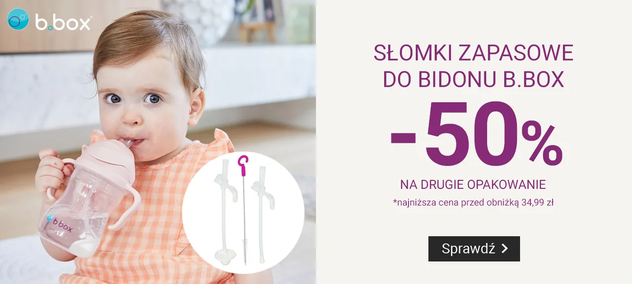 Słomki zapasowe do bidonów B.Box: -50% na drugą sztukę