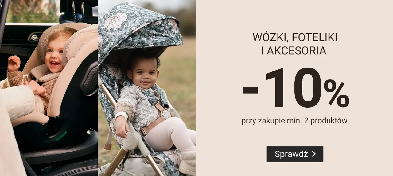Wózki, foteliki i akcesoria -10% przy zakupie min. 2 produktów
