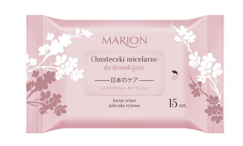 Marion, Japoński Rytuał, chusteczki micelarne do demakijażu, 15 szt.