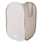 3 Sprouts, Pop-up, Gingham, kosz na pranie i zabawki, beige