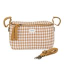 3 Sprouts, Quilted Gingham, organizer do wózka, mustard