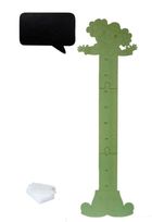 3toysm, drewniana miarka wzrostu, klaun, zielona