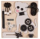 3toysm, tablica manipulacyjna Pies Hugo, beżowa