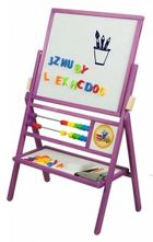 3toysm, tablica obrotowa, 2-rzędowe liczydło, fioletowa