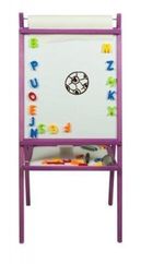 3toysm, tablica z rolką papieru, dwustronna, jasnofioletowa