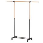 4living, Cascia, mobilny wieszak na ubrania, metalowy, 43-145-160 cm
