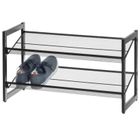 4living, Mimmi, metalowy stojak na buty, 2 poziomy, 74 cm