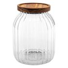 5five Simply Smart, Harmony, szklany słoik z drewnianą pokrywką, 2l
