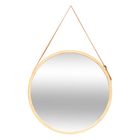 5five simply smart, lustro łazienkowe loft na pasku, średnica 50 cm