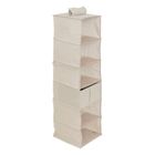 5five Simply Smart, organizer wiszący do szafy, Dressy, 6 komór, 30-30-127 cm