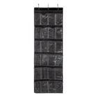 5five Simply Smart, organizer wiszący na buty, 24 kieszenie, czarny