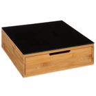 5five Simply Smart, pojemnik bambusowy na kapsułki do kawy, deska, 30-30-10 cm