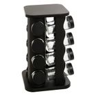 5five Simply Smart, Rota, organizer na przyprawy ze szklanymi słoikami, metalowy, 16 szt.