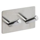 5five simply smart, Stiky, haczyk samoprzylepny + 2 wieszaki, stal nierdzewna, 9-3,5-4,5 cm