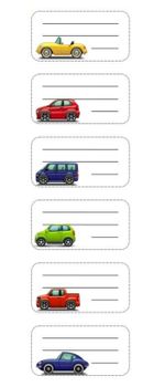 7R, naklejki na zeszyt