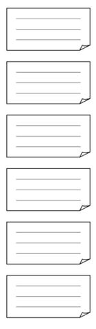 7R, naklejki na zeszyty