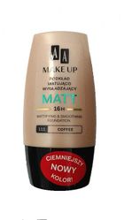 AA, Make Up, Matt, podkład matująco-wygładzający 111 Coffee, 30 ml