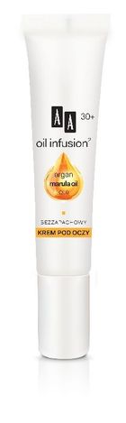 AA, Oil Infusion 30+ krem pod oczy, 15 ml