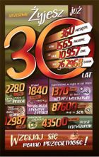 AbCard, kartka okolicznościowa, Urodziny 30