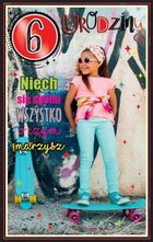 AbCard, kartka okolicznościowa, Urodziny 6, dziewczynka