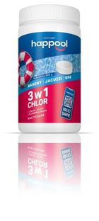 Acrylmed, Happool, Triochlor, bakteriobójcze tabletki do basenów, 200g, 1 kg