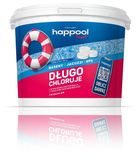 Acrylmed, Happool, Triochlor, tabletki do przedłużania dezynfekcji wody basenowej, 20g, 3 kg