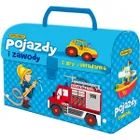 Adamigo, Kuferek Pojazdy i zawody, zestaw 2 gier z układanką