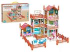 Adar, domek dla lalek z akcesoriami, 2-piętrowy