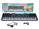 Adar, elektroniczny keyboard z mikrofonem, organki, 61 klawiszy