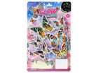 Adar, naklejki fluo na ścianę, motyle, 34,5-21,5-1,5 cm