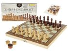Adar, Szachy i Warcaby, drewniana gra magnetyczna 2w1