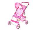 Adar, wózek dla lalek, w kolorowe serduszka, różowy