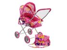 Adar, wózek głęboki dla lalek z koszem i daszkiem, 2w1