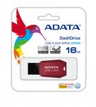 Adata, pendrive DashDrive UV100 16GB USB 2.0, czerwony - mini