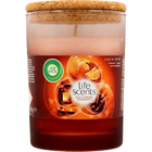 Air Wick, Essential Oils, świeca zapachowa Ciepło Domowego Ogniska, 185g