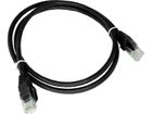 Alantec, patchcord, U/UTP kat. 5e, PVC, 0,25m, czarny