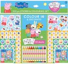 Alba Moli, Świnka Peppa, zestaw kreatywny z kredkami i naklejkami