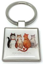 Alex Clark, brelok do kluczy, 4 koty