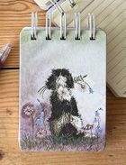 Alex Clark, kołonotes A7, Spaniel z kwiatami, 1 szt.