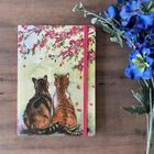 Alex Clark, notatnik z gumką A5, Koty i kwiaty, 1 szt.