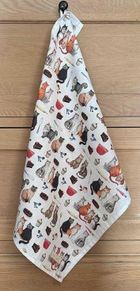 Alex Clark, ręcznik kuchenny, 4 koty