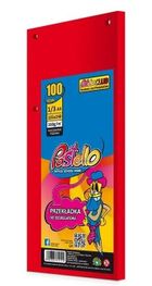 Alfa Pastello, przekładka do segregatora, 1/3 A4, 100 kartek, IT250 czerw