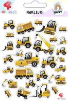 All4Kids, naklejki, Maszyny budowlane