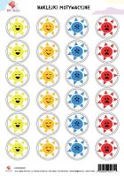 All4Kids, naklejki motywacyjne, A4, słoneczka