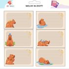 All4Kids, naklejki na szafkę i zeszyt, Kapibara
